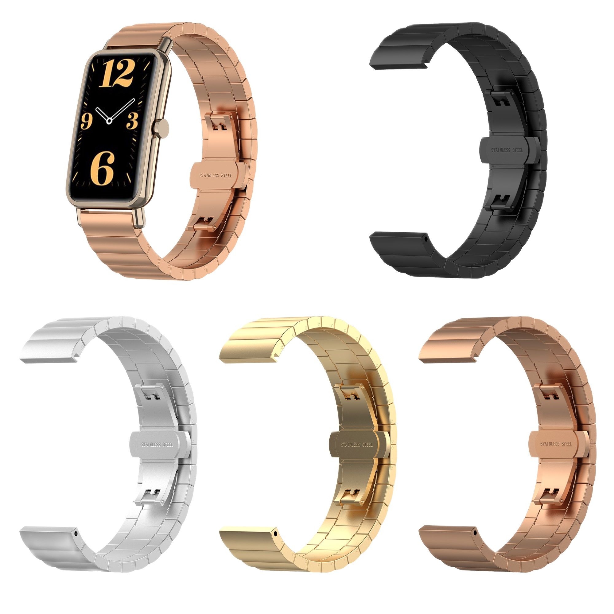 Timex Watches Smartwatch - Gelang Baja Tahan Karat 16Mm untuk