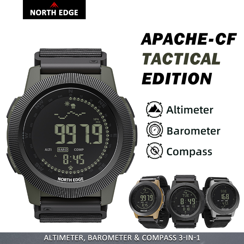 Altimeter Compass Watch - NORTH EDGE APACHE-CF Jam Tangan Digital