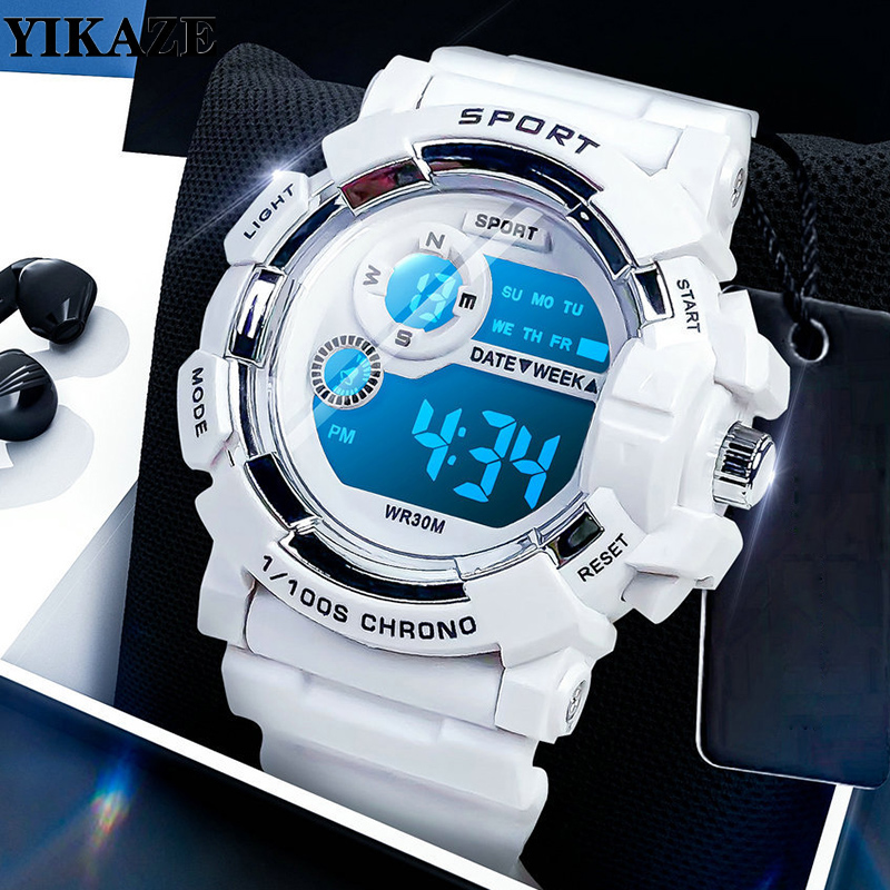 Smartwatch Digital Watches For Kid Girl - YIKAZE jam tangan Alarm anak, jam
