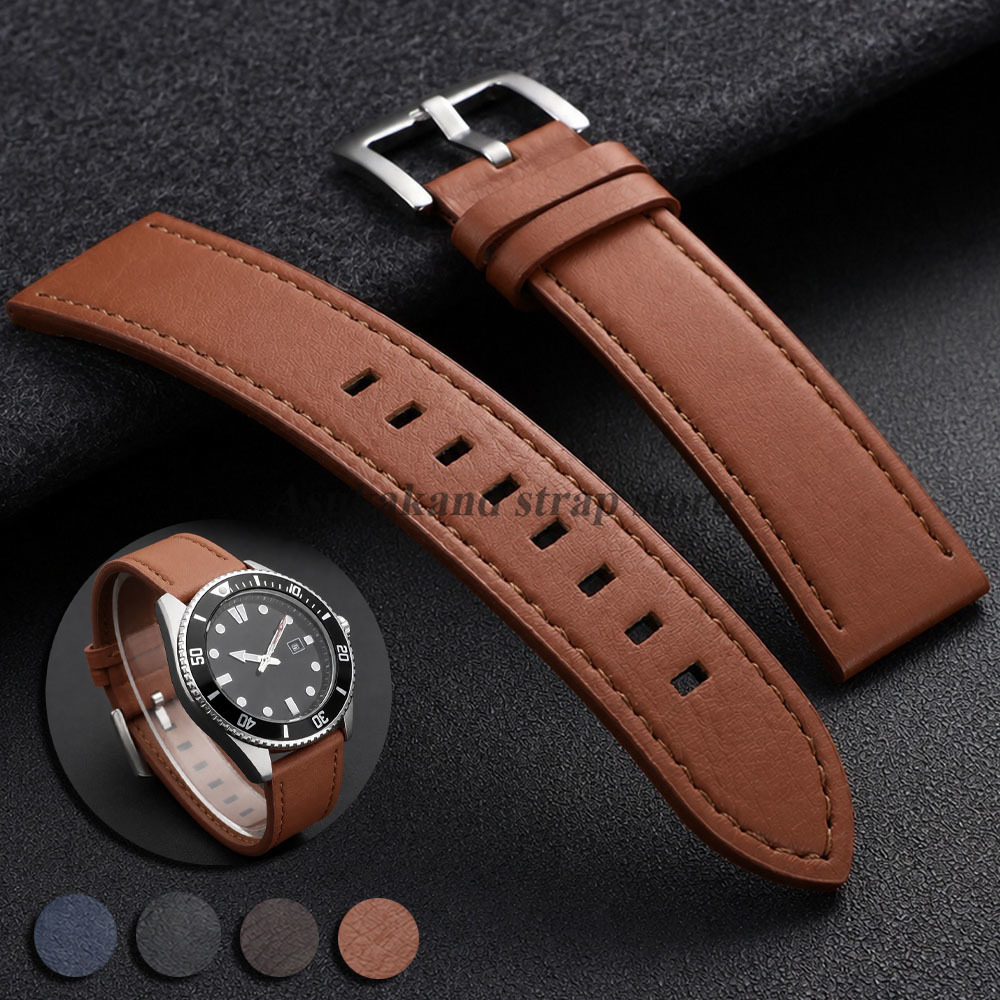 Watches Rolex Smartwatch - Tali Jam Tangan Kulit Jahit, Gelang
