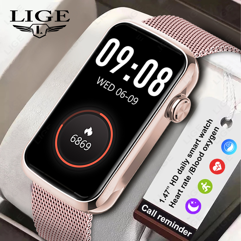 Smartwatch Watches For Girls - LIGE Jam Tangan Pintar 1.47'' Wanita