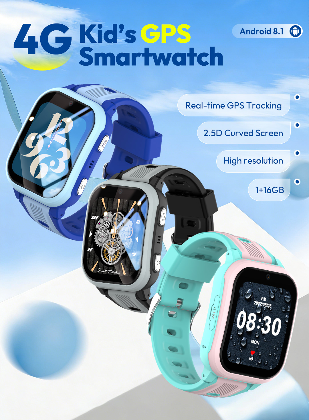 Smartwatch Watches For Kids With Gps - Jam Tangan Pintar KT41 - Jam