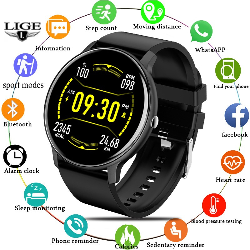 Jam Tangan Pintar Merek LIGE u - Smartwatch Watches Brands For Women ulasan dan harga