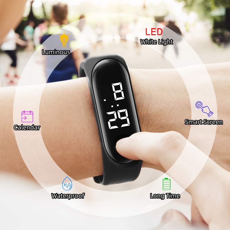 Jam Tangan Digital LED Sentuh  - Smartwatch Digital Watches For Kid Girl ulasan dan harga