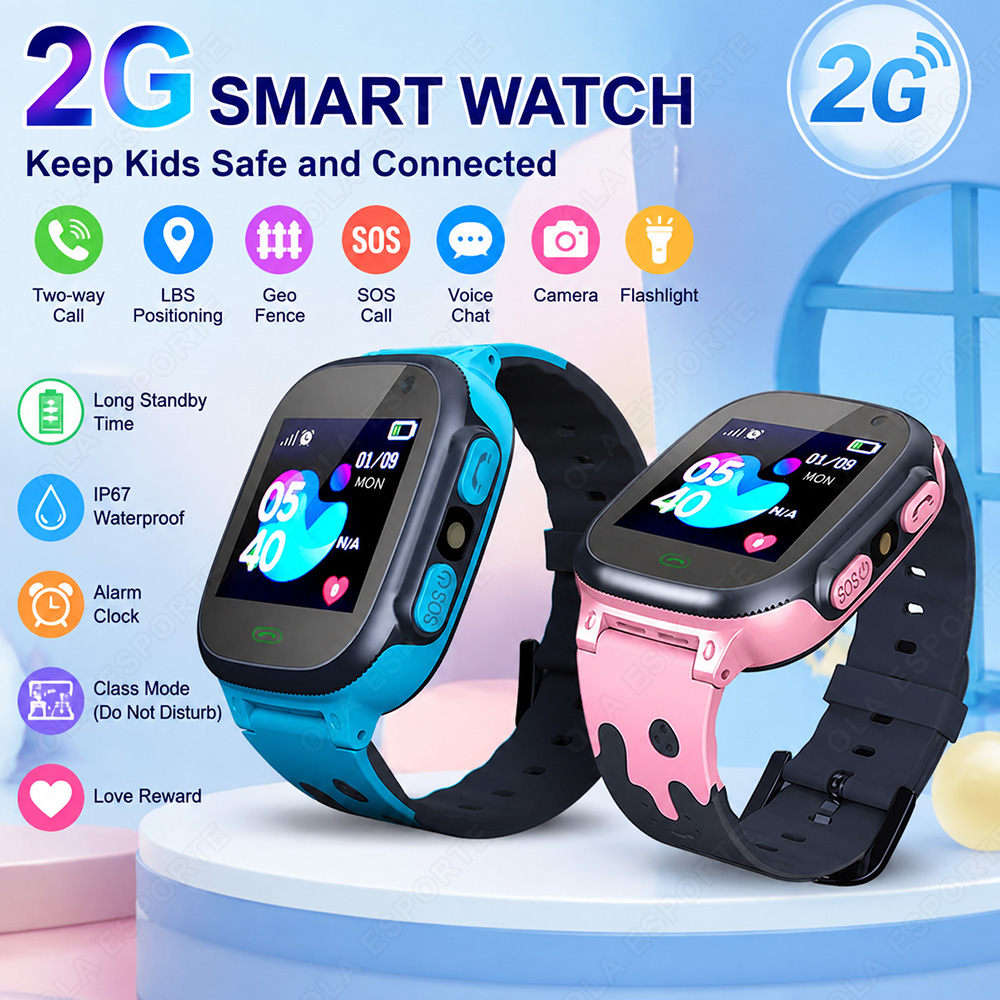 Jam Tangan Pintar Anak Baru La - Smartwatch Watches For Kids With Gps ulasan dan harga