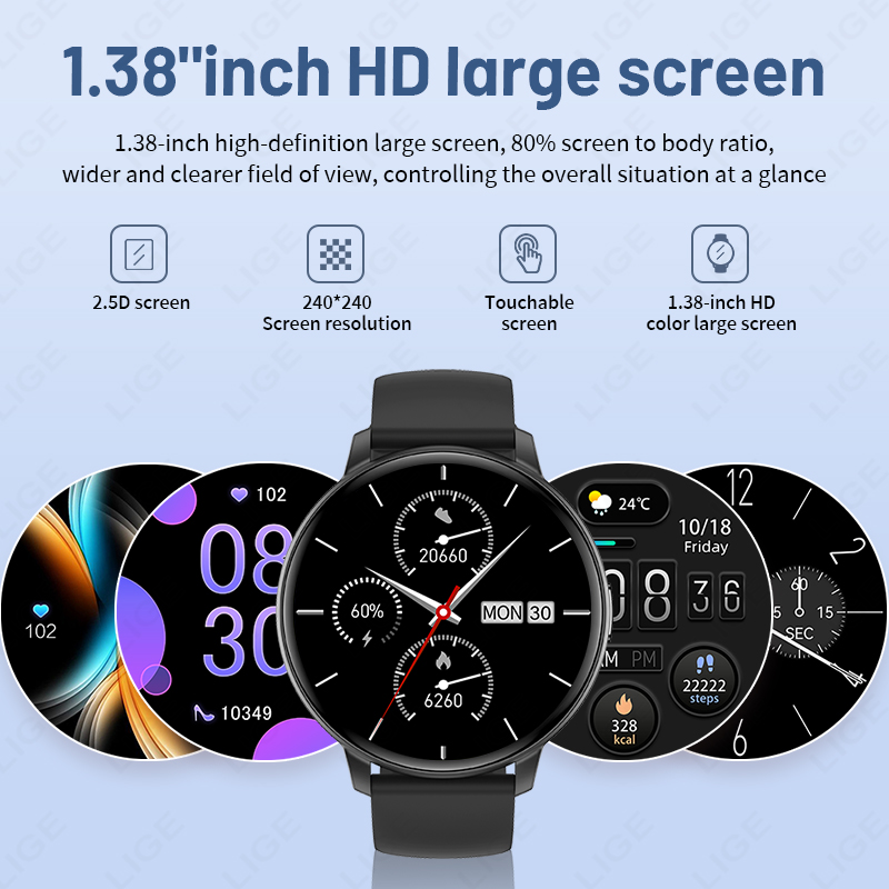 LIGE Jam Tangan Pintar Fashion - Watches Ladies Smartwatch ulasan dan harga