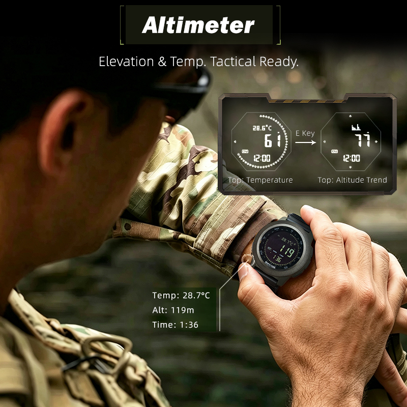 NORTH EDGE APACHE-CF Jam Tanga - Altimeter Compass Watch ulasan dan harga