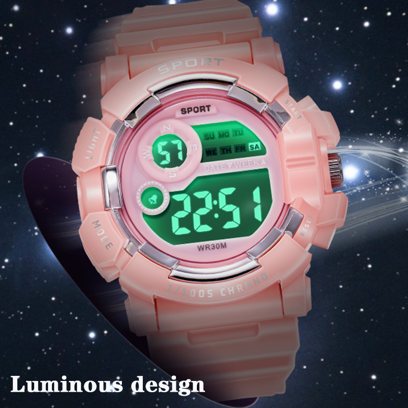 YIKAZE jam tangan Alarm anak,  - Smartwatch Digital Watches For Kid Girl ulasan dan harga