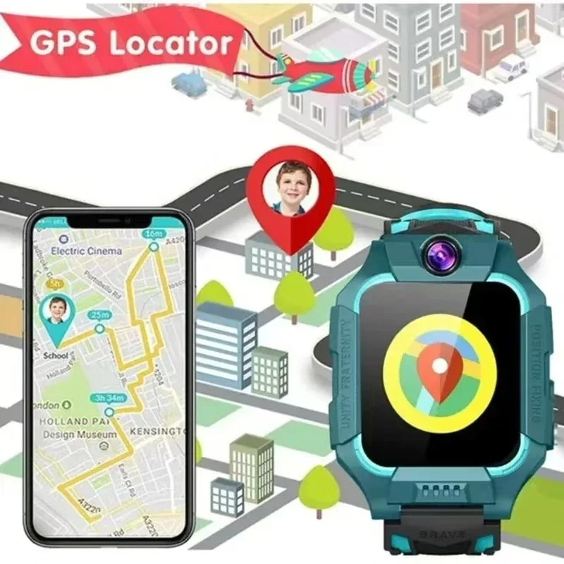 Jam Tangan Pintar Anak Lenovo  - Smartwatch Watches For Kids With Gps ulasan dan harga