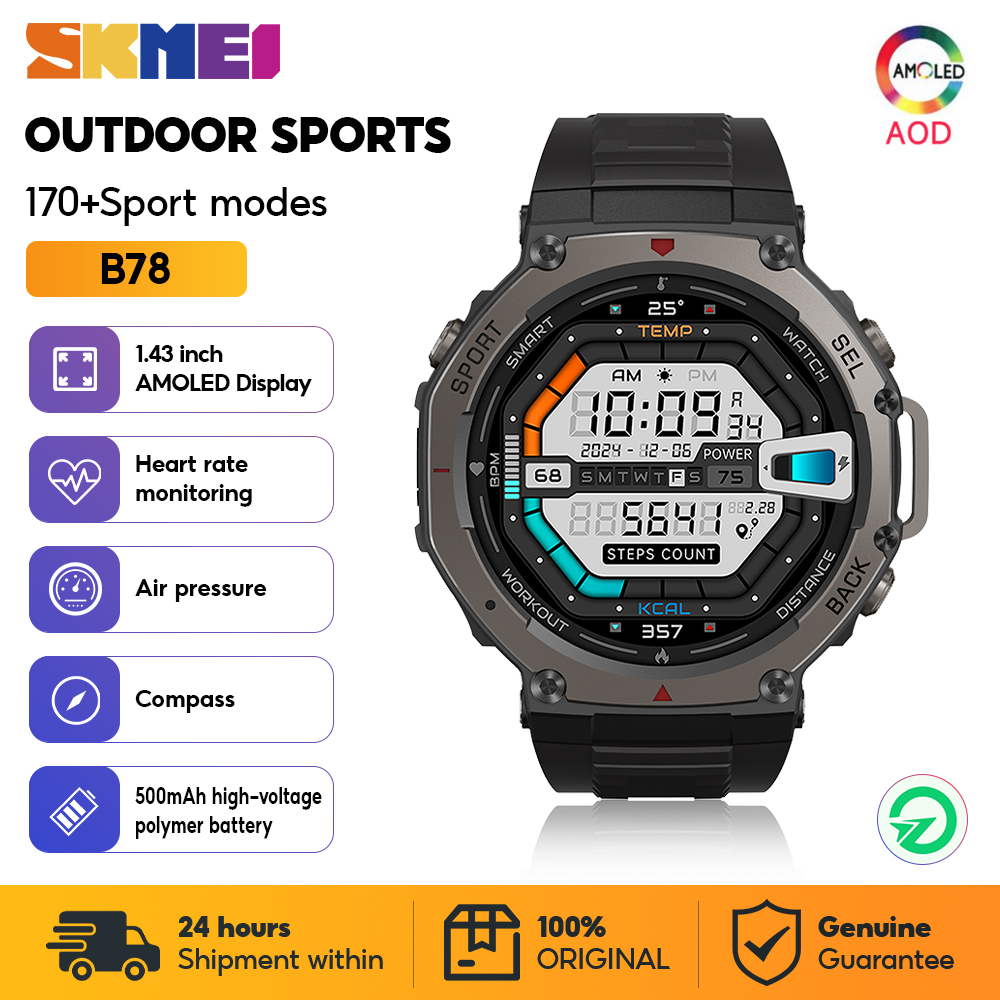 SKMEI Jam Tangan Pintar Olahra - Smartwatch Watches Price ulasan dan harga