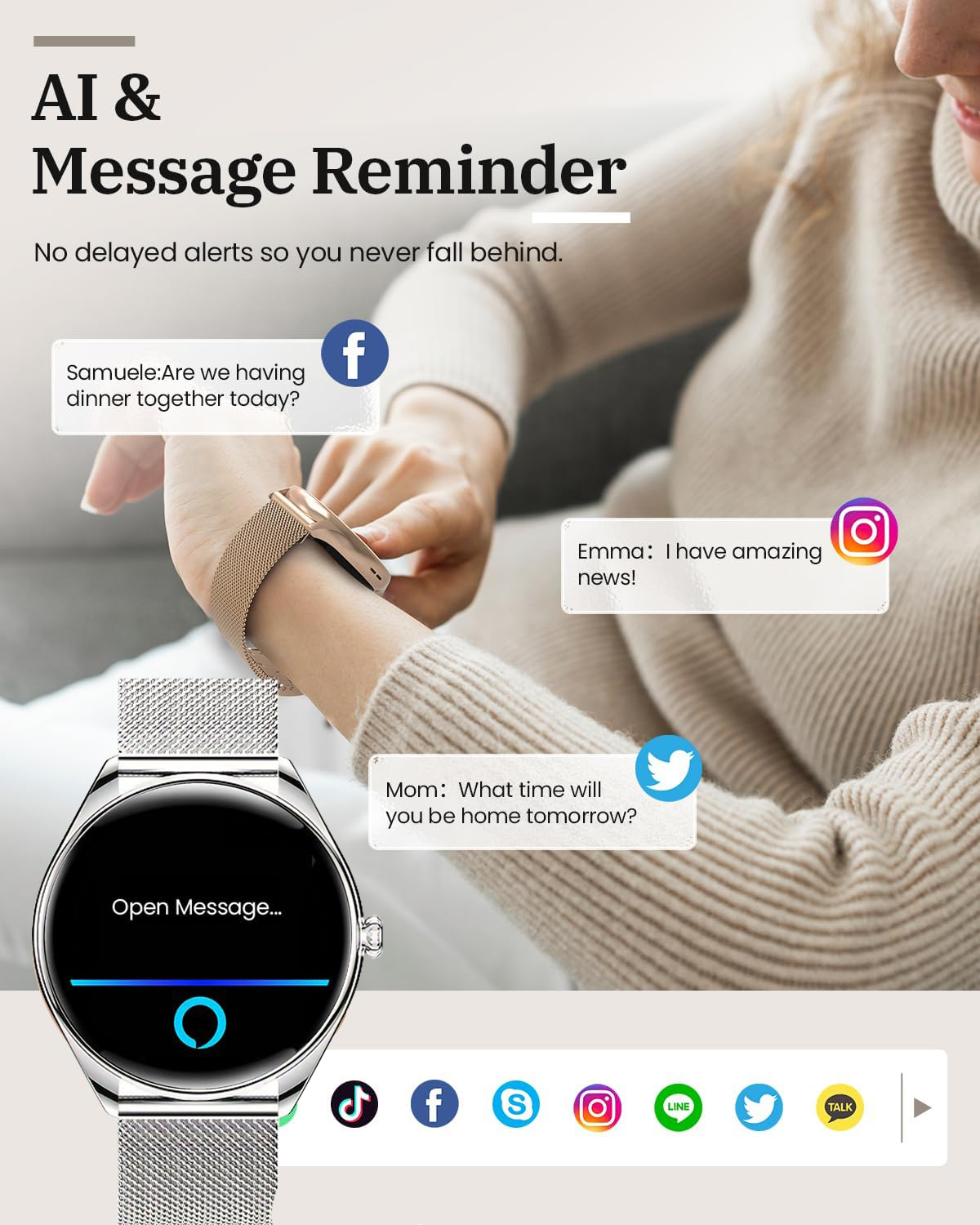 2026 Original Untuk Wanita Sma - Watches Ladies Smartwatch ulasan dan harga