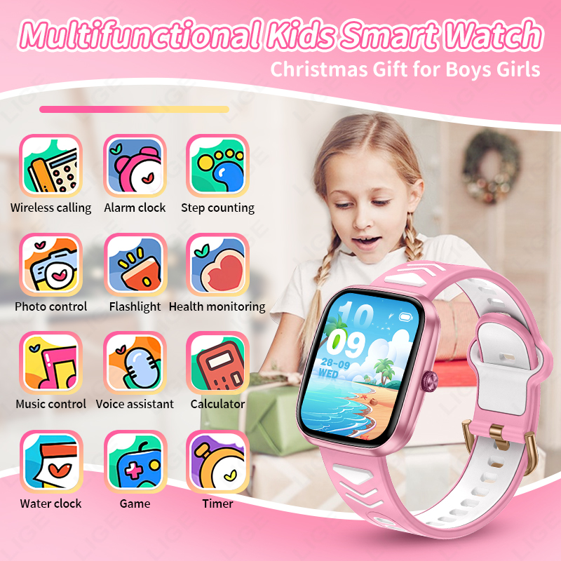 LIGE Jam Tangan Pintar Baru 1. - Smartwatch Digital Watches For Kid Girl ulasan dan harga