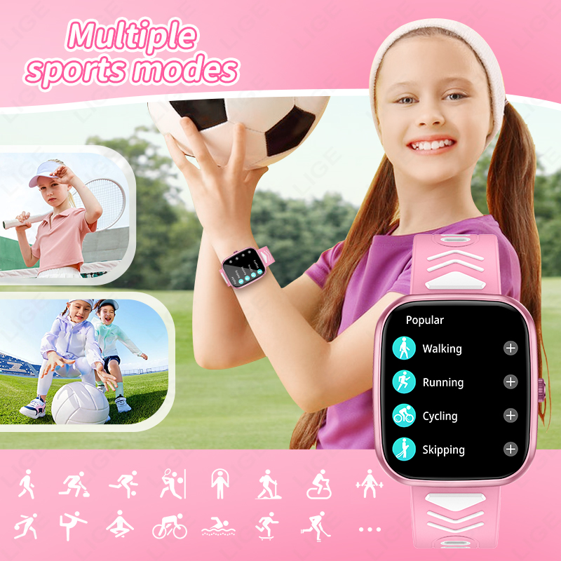 LIGE Jam Tangan Pintar Baru 1. - Smartwatch Digital Watches For Kid Girl ulasan dan harga