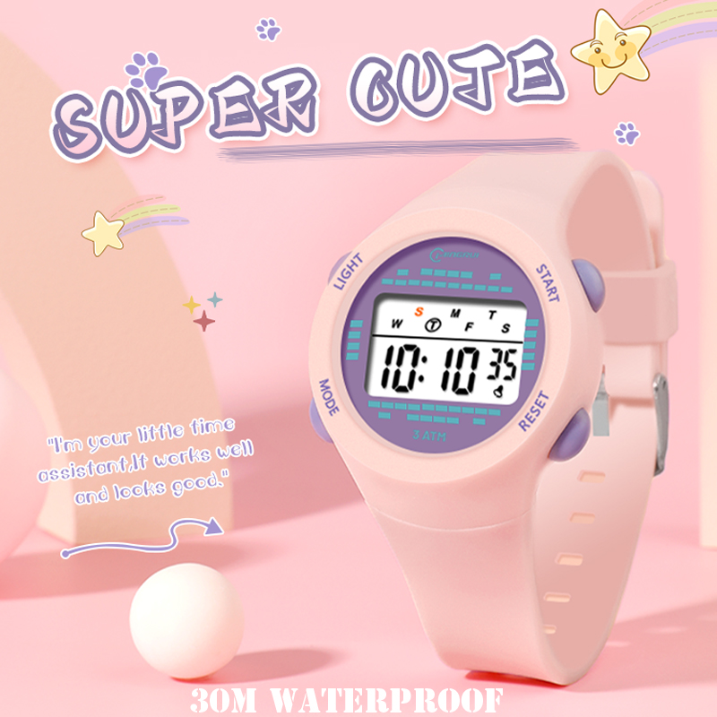Jam tangan anak elektronik, ja - Smartwatch Digital Watches For Kid Girl ulasan dan harga