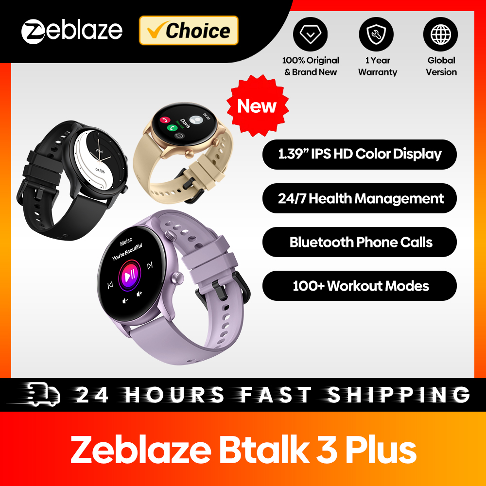 Zeblaze Btalk 3 Plus jam tanga - Watches Ladies Smartwatch ulasan dan harga
