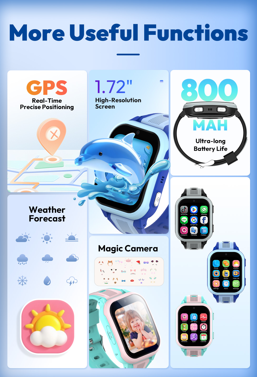 Jam Tangan Pintar KT41 - Jam T - Smartwatch Watches For Kids With Gps ulasan dan harga