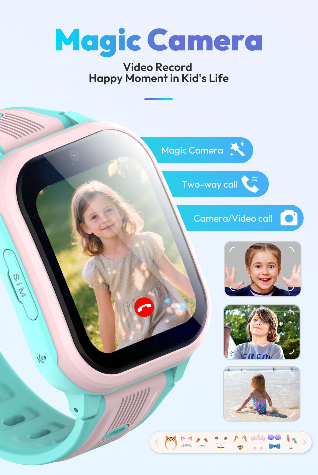 Jam Tangan Pintar KT41 - Jam T - Smartwatch Watches For Kids With Gps ulasan dan harga