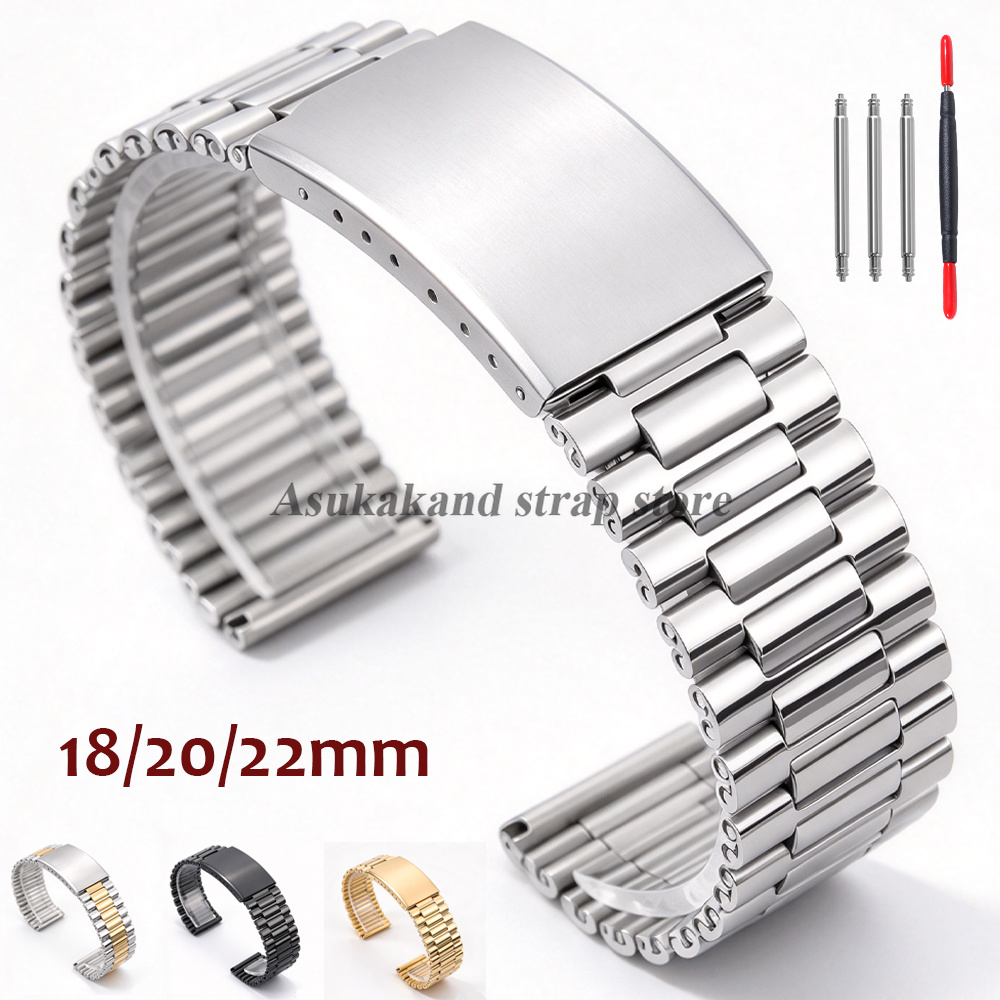 Tali Jam Tangan Logam 18mm 20m - Watches Rolex Smartwatch ulasan dan harga