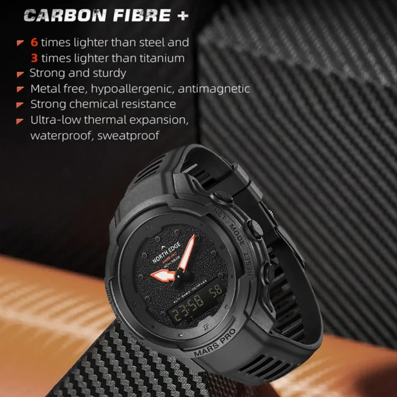 Jam Tangan Pria NORTH EDGE unt - Altimeter Compass Watch ulasan dan harga