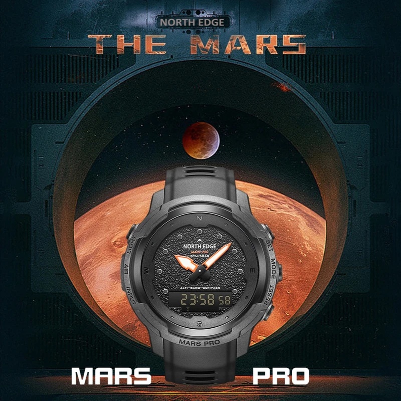 Jam Tangan Pria NORTH EDGE unt - Altimeter Compass Watch ulasan dan harga