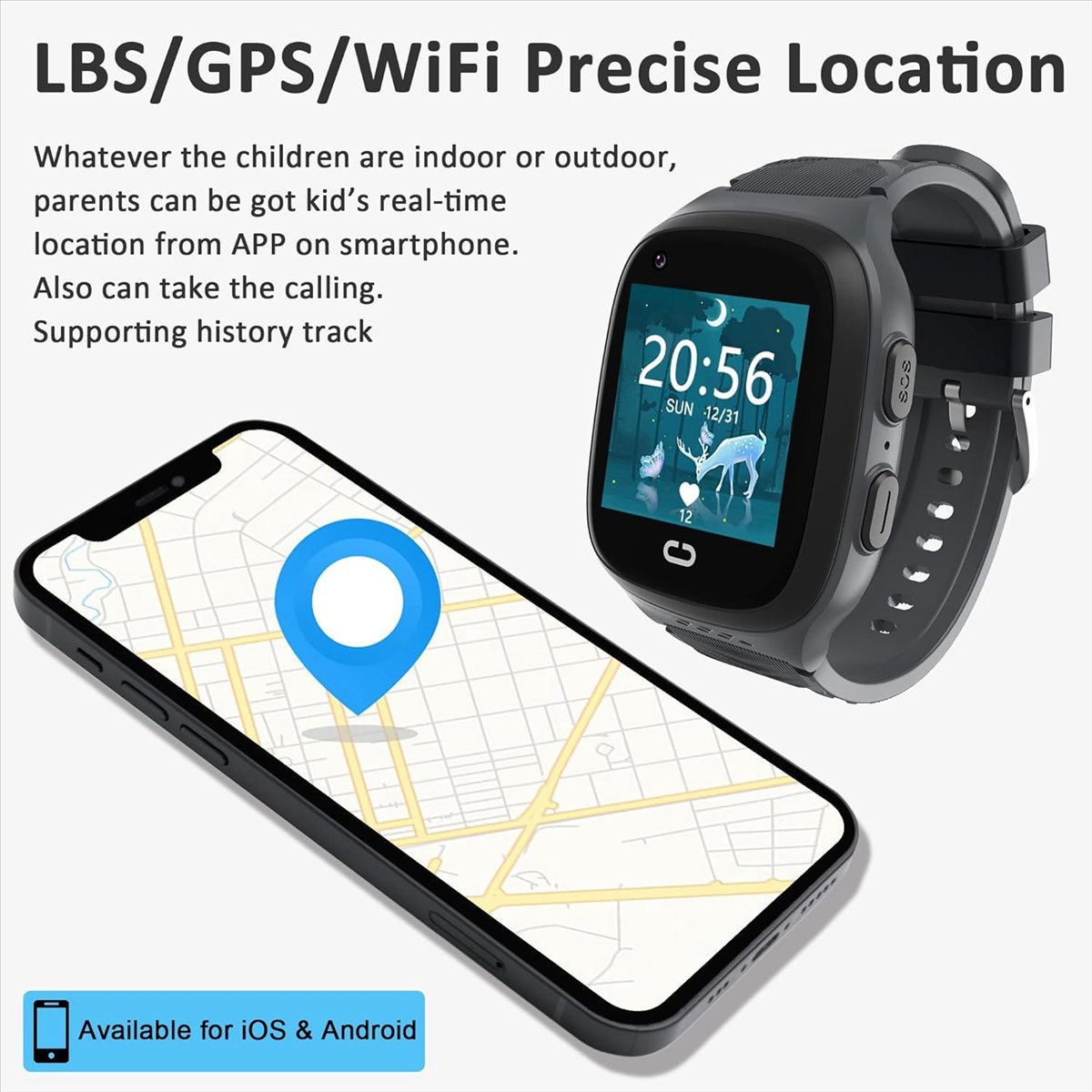 Jam Tangan Pintar Anak 4G deng - Smartwatch Watches For Kids With Gps ulasan dan harga