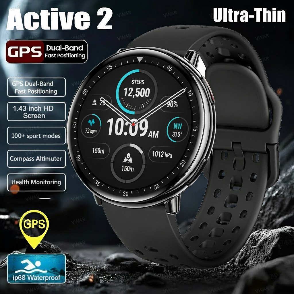 Jam Tangan Pintar 2025New Acti - Smartwatch Watches For Women With Gps ulasan dan harga